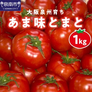 大阪泉州育ち あま味とまと 1kg 野菜 トマト 生鮮 フルーツトマト 夏野菜 食料品 水耕栽培 中玉 ふるさと納税 人気 新鮮【051D-006】