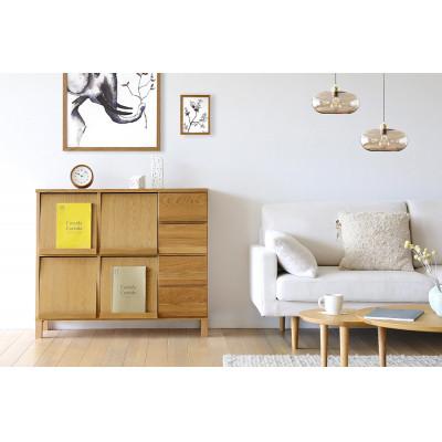 ふるさと納税 筑後市 本棚  レッチェ 105マガジンレコードラック オーク【10年保証】【高野木工】 |  | 01