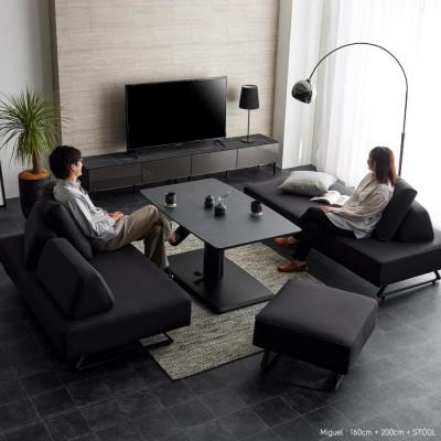 ふるさと納税 大川市 ミゲル ソファ 160cm 2人掛け チャコールブラック【モーブル】【大川家具】 |  | 02