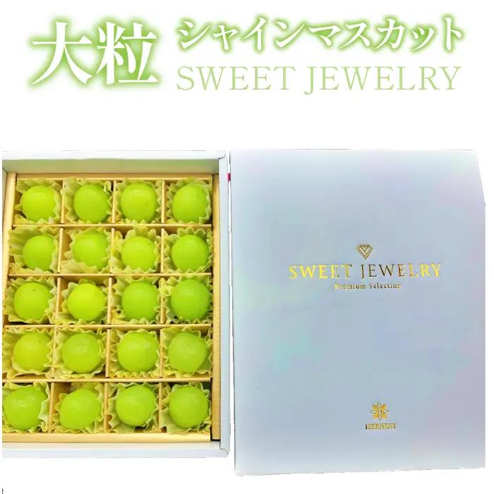 【2026年発送★先行予約】山梨県笛吹市産　シャインマスカット　粒ギフト　SWEET JEWELRY 105-016-26y