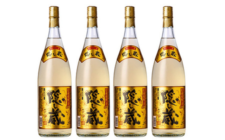 本格麦焼酎 「隠し蔵(かくしぐら)」 1800ml×4本 25度 セット 鹿児島 本格麦焼酎 樽で 貯蔵熟成 した琥珀色の 本格麦焼酎 濵田酒造 傳藏院蔵 【C-214H】