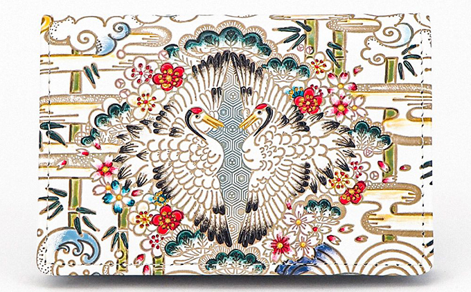 パスケース 名刺入れとしても パスカードホルダー むかい鶴 文庫屋大関 名刺入れ 名刺ケース レディース 定期券入れ 定期入れ 名刺 カードケース 二つ折り 薄型 レザー 本革 革 文庫革 日本製 東京 墨田区