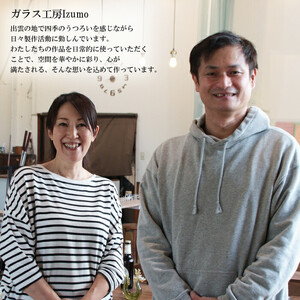 ガラスのお雛様セット　マーブル（ひしもち・ぼんぼり）