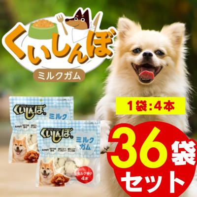 ふるさと納税 久留米市 くいしんぼ ミルクガム 骨型(小)4本×36袋(久留米市)
