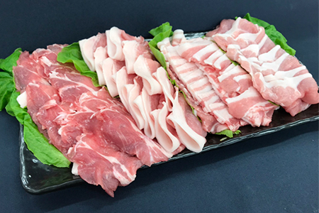 豚肉 しゃぶしゃぶ 1.6kg 4種 三元豚 米豚 国産 豚肉 