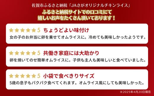 ＪＡさがオリジナルチキンライス 250g×10袋：B110-042