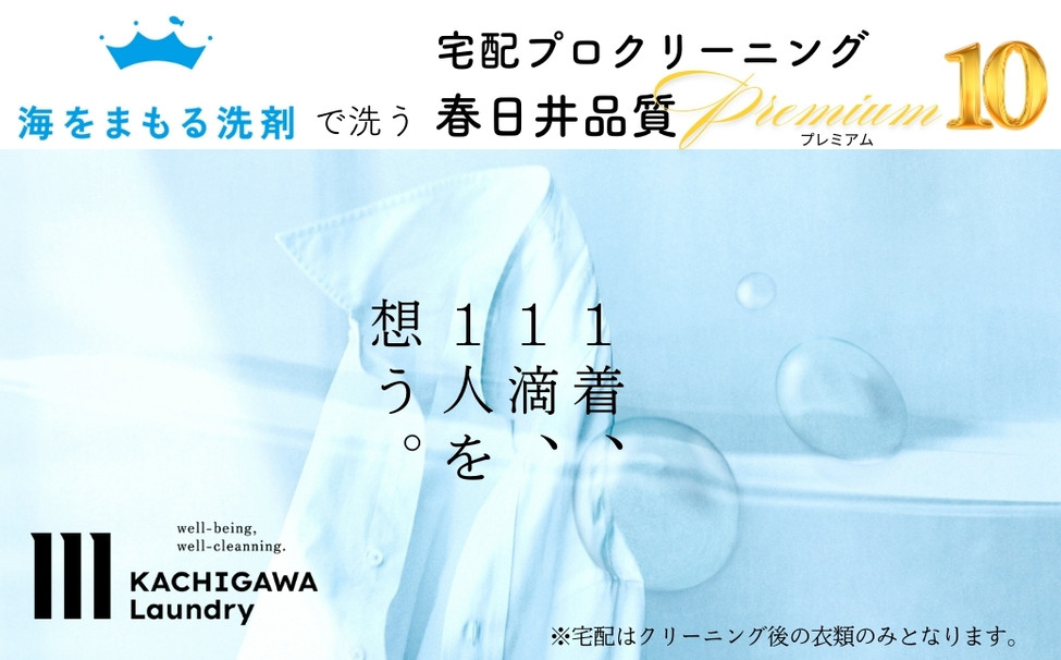 
            宅配クリーニング　春日井品質プレミアム（10点コース）
          