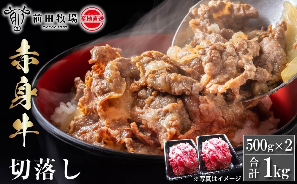 
                  【大田原 前田牧場直送】赤身牛すき焼用切落し 500ｇ×2パック
                