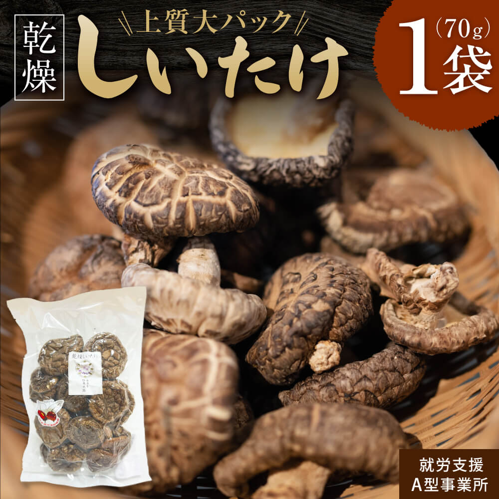 【ふるさと納税】【上質大パック】 乾燥しいたけ 合同会社knot