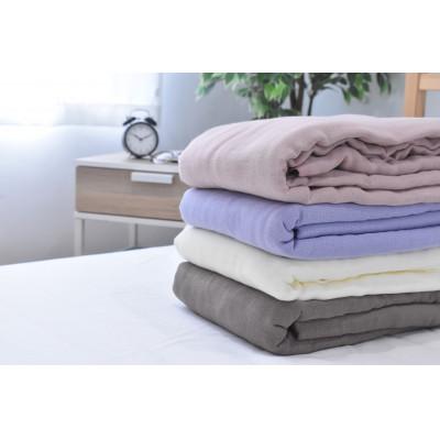 ふるさと納税 蒲郡市 和晒し　5重ガーゼケット_ブルー【G0121】 |  | 01