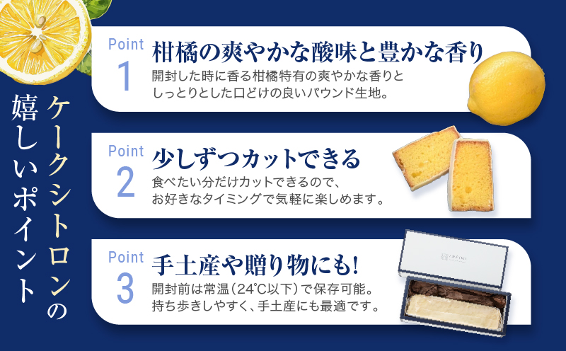 【INFINI】ケークシトロン【国産 レモンケーキ パウンドケーキ 爽やか しっとり濃厚 上品な甘さ 贅沢 ティータイム 贈り物 洋菓子 スイーツ デザート お取り寄せ】