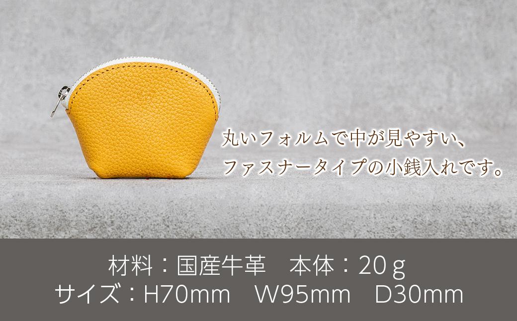 本革 ラウンドミニポーチ 日本製 レザー 革製品 小銭入れ コインケース 小物 収納 Liete vivid ブラック ブラック