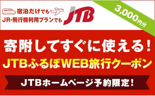 
【阿智村】JTBふるぽWEB旅行クーポン（3,000円分）
