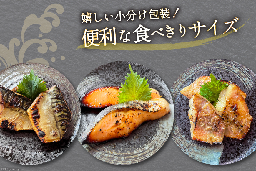 漬魚 詰め合わせ 3種16切入 計1kg [カネダイ 宮城県 気仙沼市 20562808] ★宮城県産銀鮭使用★ 魚 魚介類 冷凍 セット 詰合せ 個包装 おかず 焼き魚 贈物 ギフト プレゼント 保