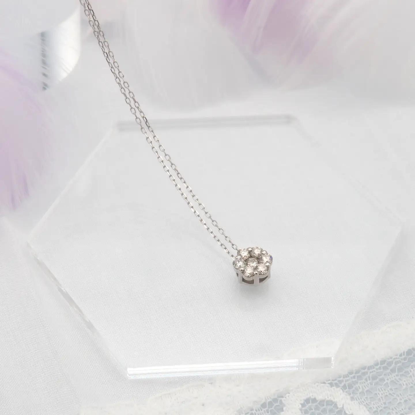 PT900/PT850 0.30ct ダイヤモンド ペンダントネックレス　HH-019716 SWBT004-PT