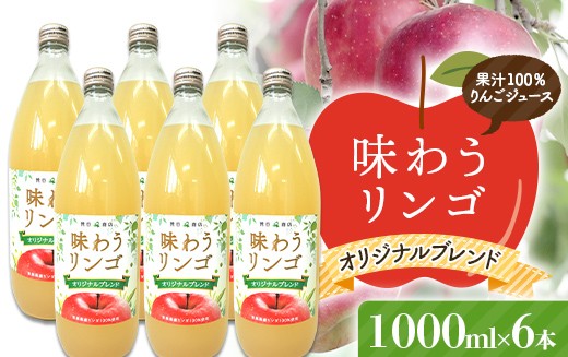 
                  味わうりんご オリジナルブレンド 6本セット 【荒谷商店】 リンゴジュース ジュース 100% 青森りんご リンゴ 林檎 果物 くだもの 青森県 南部町 F21U-682
                