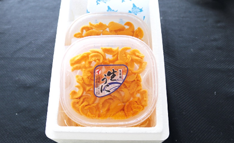 エゾバフンウニ塩水パック200g×2P[11月中旬以降発送] E-71031