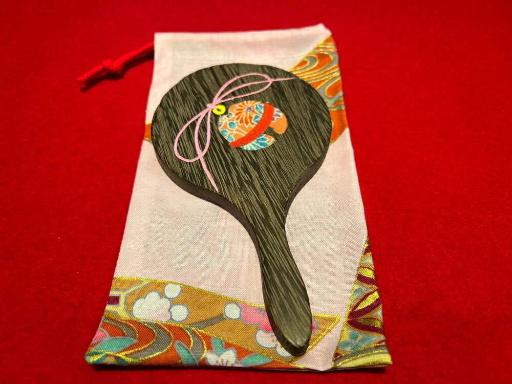 【ふるさと納税】【箱長】手鏡（小） 選べる柄 鈴 桜 ミラー ハンドミラー コンパクトミラー 鏡 桐 木製 和風 伝統工芸品 おしゃれ 贈答 ギフト