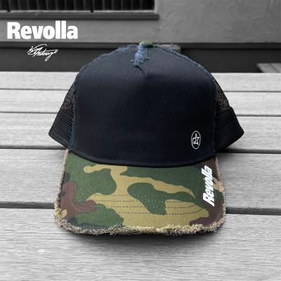 ふるさと納税 牧之原市 ツイルダメージメッシュキャップ(ブラック×カモフラ) |  | 01