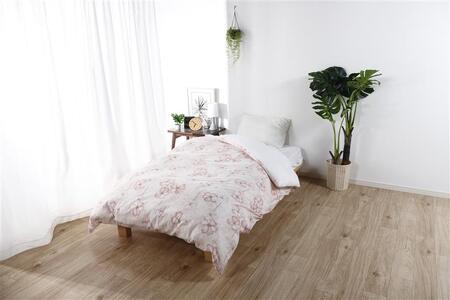 三河産　綿100％　120本ガーゼ肌掛けふとんカバー_ポピーピンク【G0581】