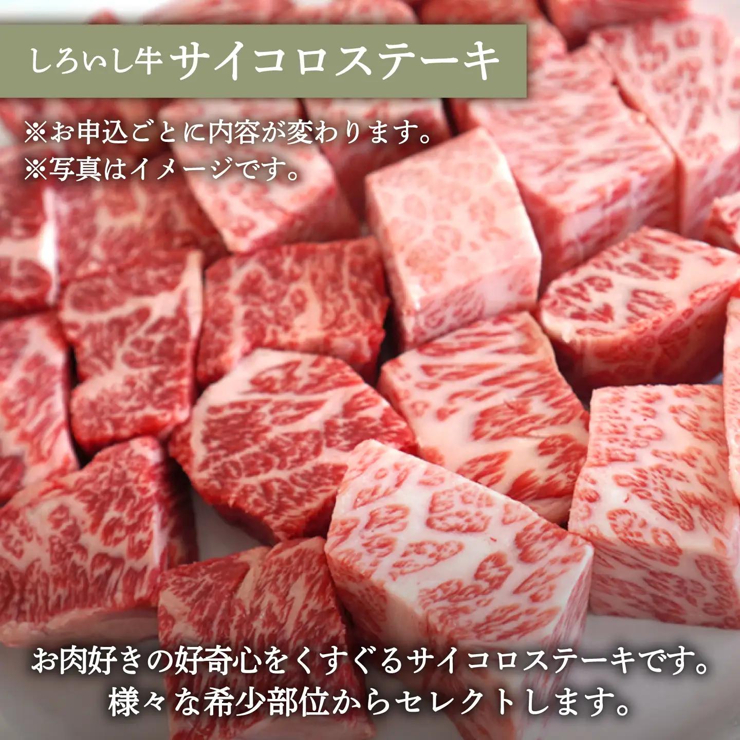 人気返礼品セット！手ごねハンバーグ 4個＆しろいし牛 サイコロステーキ 500g 佐賀セントラル牧場 [IAH116]