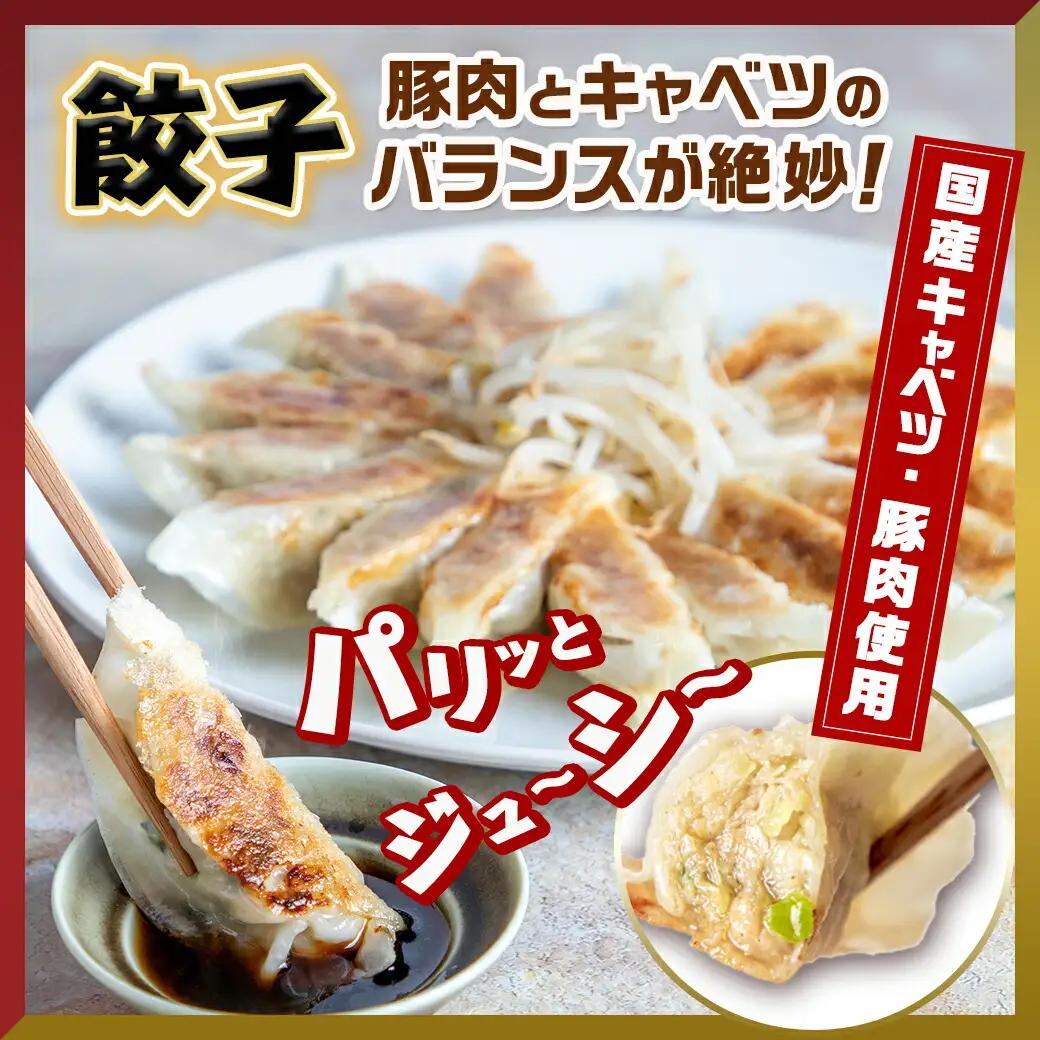 餃子&「観音池ポーク」プレーン・チーズメンチカツのセット〔AA-9231〕_(都城市) 国産豚使用 餃子 観音池ポーク プレーンメンチカツ/チーズメンチカツ