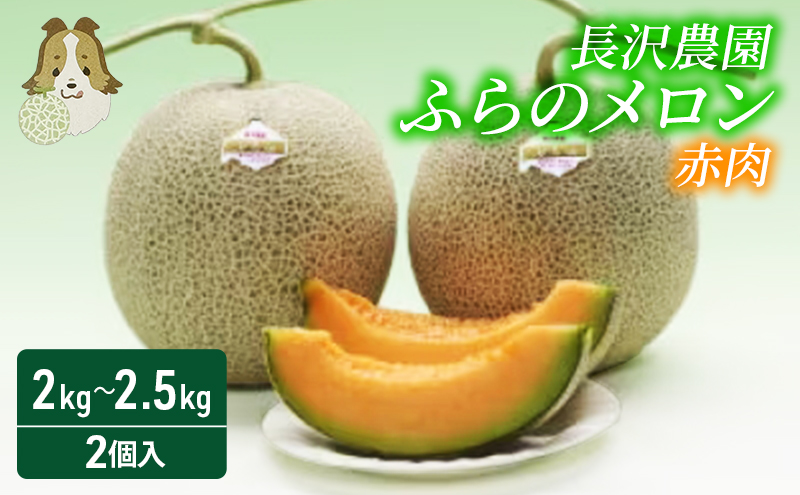 【先行受付  2026年発送】ふらのメロン 赤肉 大玉 ジャンボ 2玉 セット 計4kg以上 北海道 富良野 メロン 夏 果物 フルーツ ギフト 長沢農園