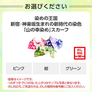 染めの王国新宿　神楽坂生まれの新時代の染色　「山の幸染め」スカーフ 0049-003-S05