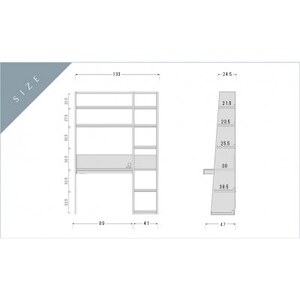 本棚つきGALLE133学習デスクセット ウォルナット材【十年保証】【大川家具】【配送不可地域：離島】【1535747】