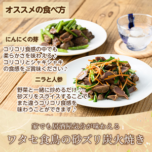 K-149 ごく旨 砂ズリ炭火焼(100g×7P・計700g)【ワタセ食鳥】霧島市 鹿児島県産 鶏 とり 鶏肉 鳥肉 炭火焼 炭火焼き 炭火焼き鳥 炭火焼鶏 おつまみ