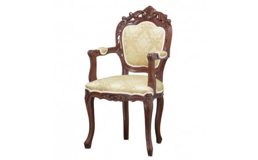 【ブラウン】フランシスカ チェアー肘付