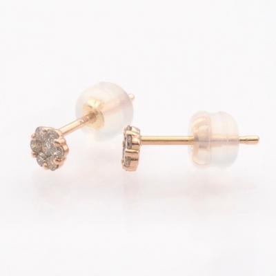 ふるさと納税 甲府市 K18PG 0.2ct ダイヤモンド ピアス　FFP-000342 |  | 01