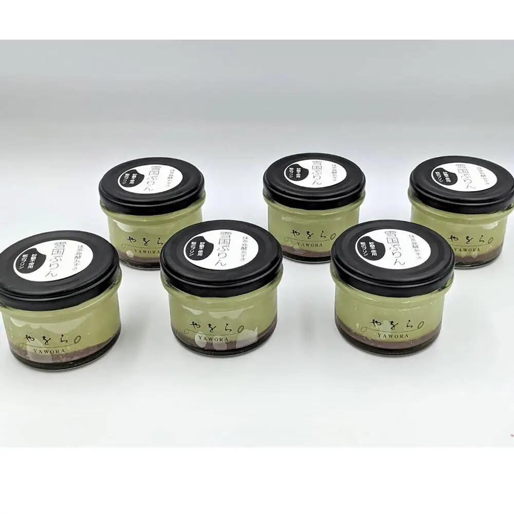 雪国ぷりん6個セット［抹茶発酵あずき］砂糖・保存料不使用 プリン スイーツ