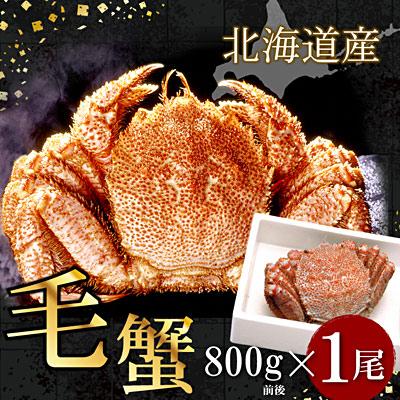 ふるさと納税 根室市 ボイル毛蟹800g前後×1尾 F-07011