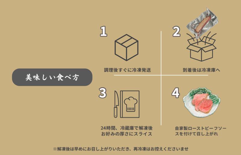 創業1993年のステーキ店が仕込んだ特選和牛ローストビーフ600g 099H1702