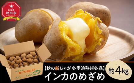 【先行予約】冬季追熟 越冬品 甘みの乗った インカのめざめ 約4kg（2026年1月中旬～発送予定）北海道産じゃがいも ジャガイモ ｜ じゃがいも じゃがいも じゃがいも じゃがいも じゃがいも  _01985
