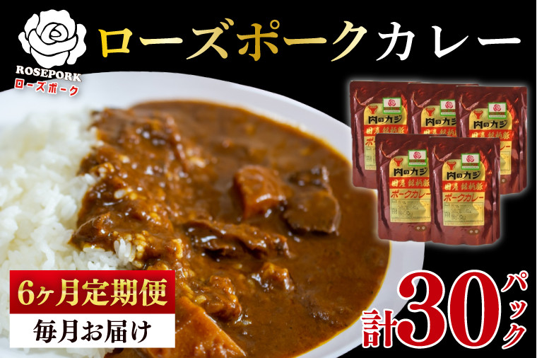 
            【3ヶ月定期便】【ローズポーク】カレー5パック  豚肉 ブランド豚 茨城県 水戸市 レトルト 食品 国産 老舗精肉店(EK-74_1)
          