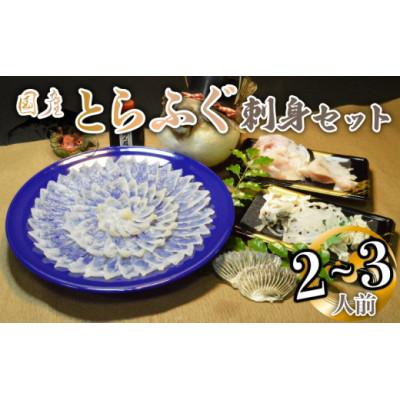 ふるさと納税 宇部市 【冷凍】国産とらふぐ刺身セット(2〜3人前)