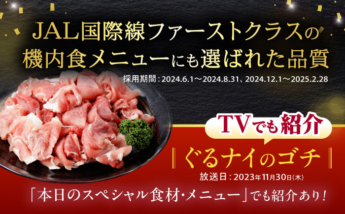 【3回定期便】豚肉切り落とし2.1kg!諫早平野の米で育てた諫美豚 / 諫美豚 豚肉 切り落とし 肉 豚 お肉 国産 人気 スライス / 諫早市 / 株式会社土井農場 [AHAD013]