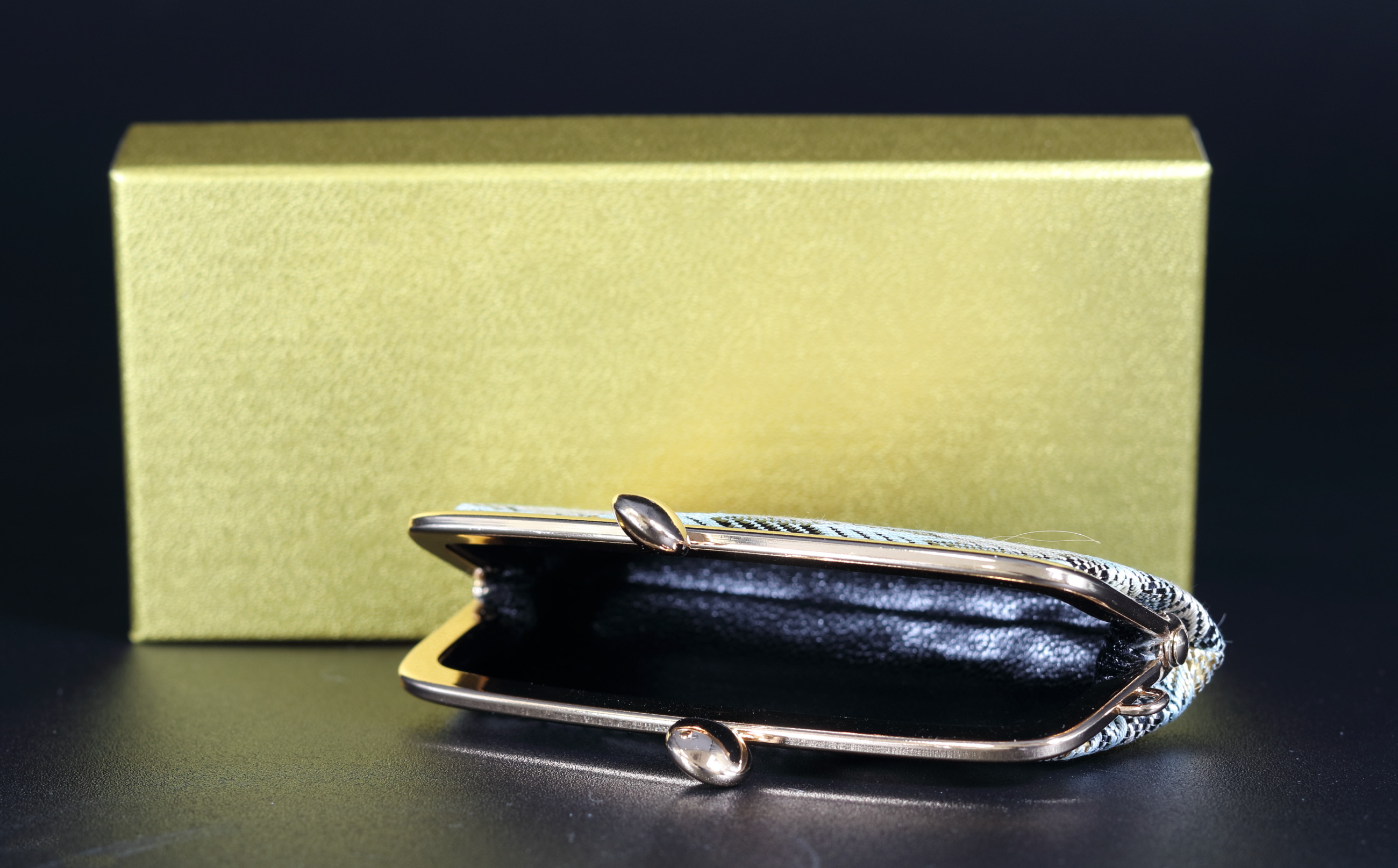 井手美弥子 佐賀錦 多色四本網代(小銭入れ)