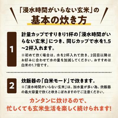 ふるさと納税 阿賀野市 【令和7年産】「米屋のこだわり阿賀野市産」浸水時間がいらない玄米2kg |  | 01