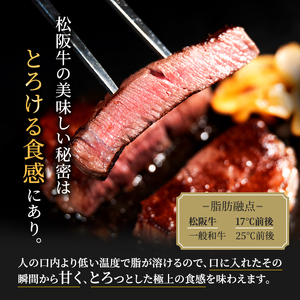 松阪牛 牛肉 ヒレステーキ 希少部位 松阪牛【2枚 計300g】【A5ランク】