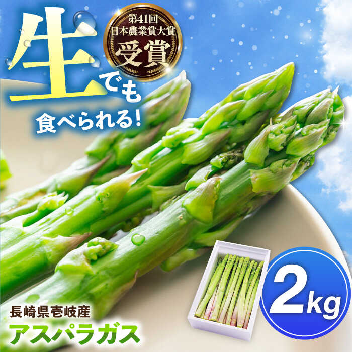【ふるさと納税】【先行予約】壱岐産　アスパラガス 2kg（L~2Lサイズ）【2026年3月以降順次発送】《壱岐市》【壱岐市農業協同組合】[JBO148] 24000 24000円