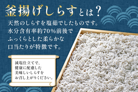 大津港水揚げの釜揚げしらす 1kg[500g×2箱]（茨城県共通返礼品・北茨城市産） A78-006