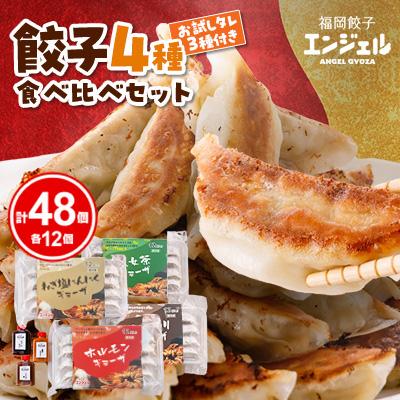ふるさと納税 大牟田市 エンジェル餃子の4種食べ比べセット