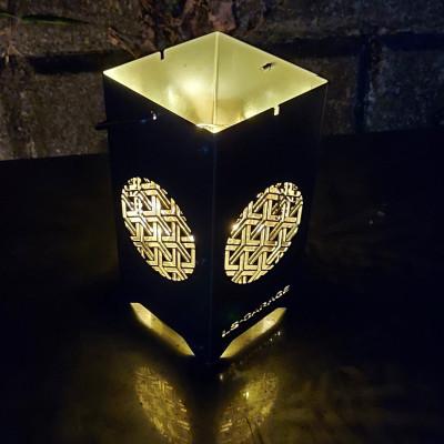 ふるさと納税 岡崎市 LEDランプシェード　組亀甲文様丸型 |  | 01