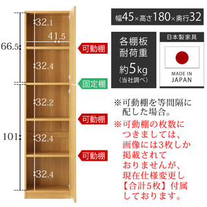 【完成品＋設置付き】壁面収納〔幅45cm・本体・右開きタイプ〕（ナチュラル）壁面収納 本棚 扉付き 収納 棚 cdラック dvdラック 収納棚 リビング オフィス 扉付き収納 整理棚 書棚 おしゃれ 