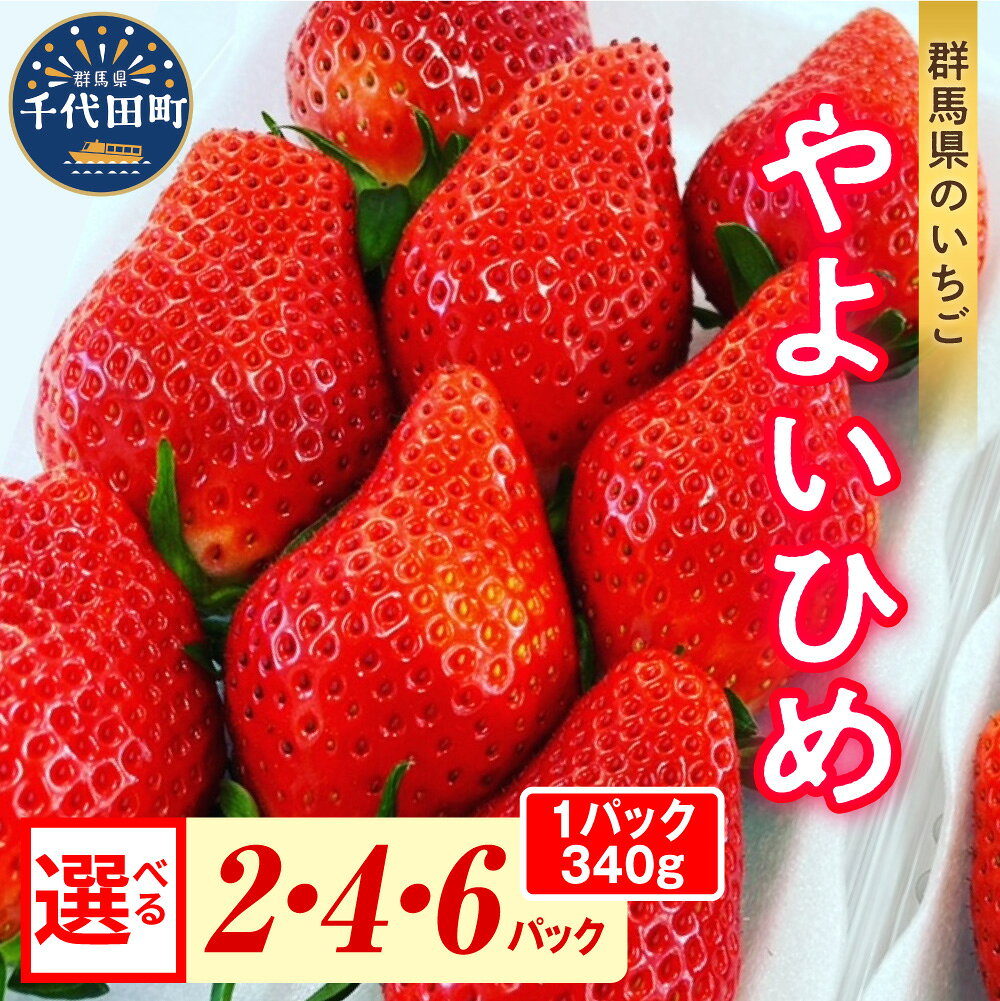【ふるさと納税】【先行予約】群馬県の人気いちご 「 やよいひめ 」約340g《 選べる 2パック 4パック 6パック /1月 2月 3月 4月 5月 》 群馬県 千代田町 完熟収穫 新鮮 数量限定 甘い イチゴ 苺 贈答 贈り物 ギフト プレゼント 果物 フルーツ お試し 2027年産