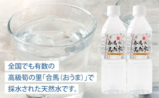 合馬の天然水500ml 1ケース（24本入り×1箱）