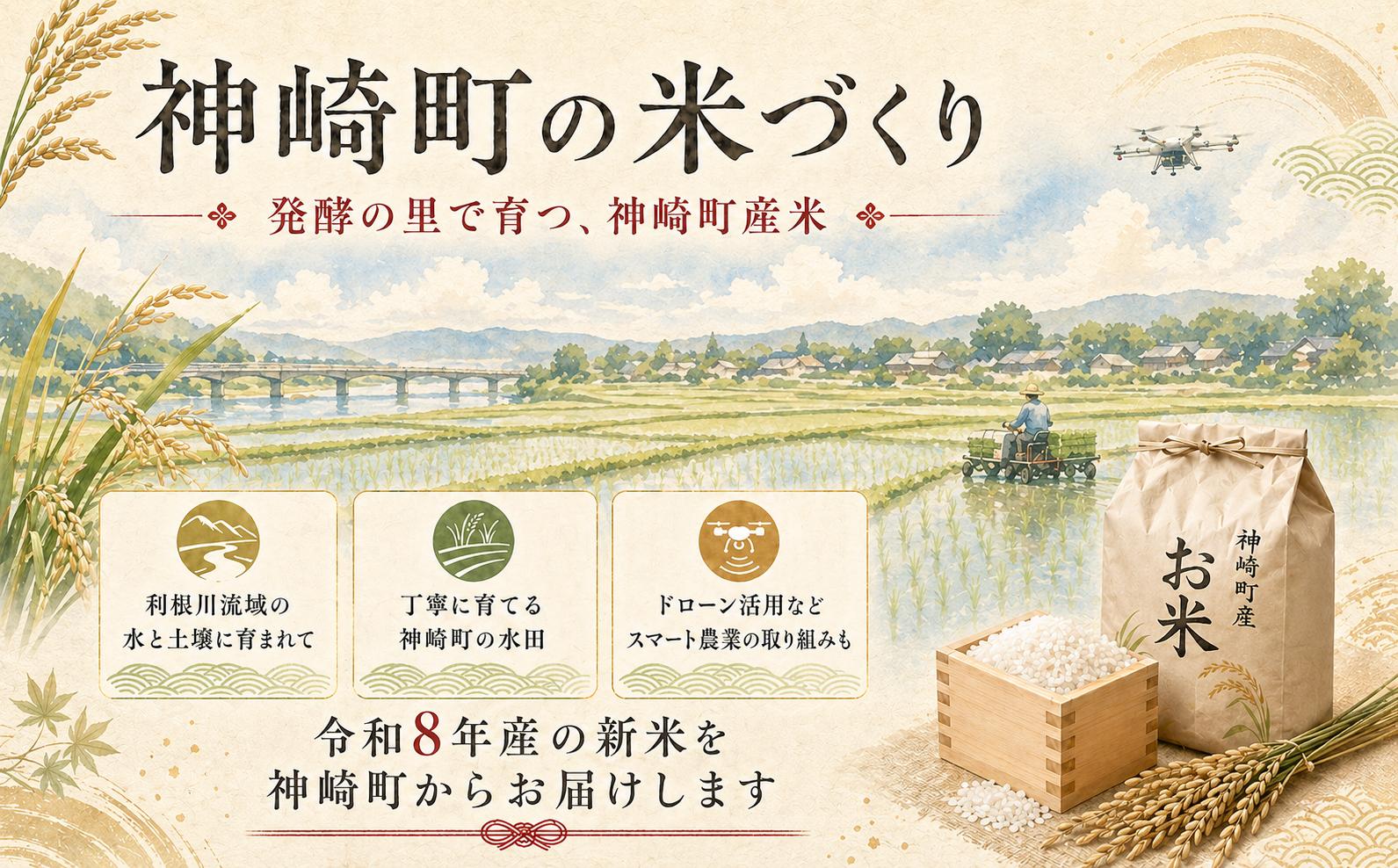 【ふるさと納税】【令和8年産 新米先行予約】米 5kg 千葉県神崎町産 ふさこがね 白米 早場米 冷めてもおいしい お弁当 おにぎり お試し 少人数 [025-a014]